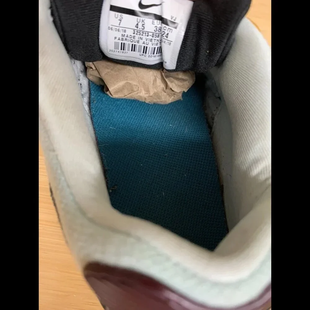 RARE‎ 🚀 Nike Wmns Air Max 90 Silver Bordeaux Teal Light Geode 325213-058 Size 7